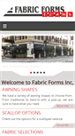 Mobile Screenshot of fabricformsawnings.com